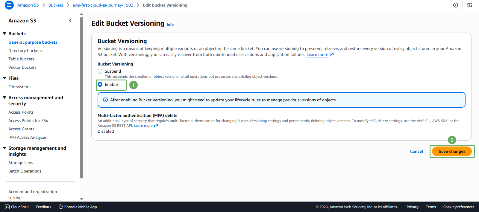 Static website